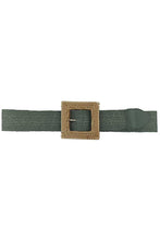 Load image into Gallery viewer, Fashion Square Straw Buckle Belt