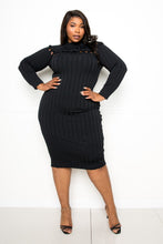 Load image into Gallery viewer, Bodycon Sweater Dress With Knot Detail