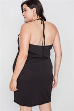 Load image into Gallery viewer, Plus Size Lace Detail Bodycon Mini Dress