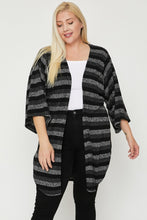 Load image into Gallery viewer, Multi-color Striped Cardigan