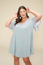 Load image into Gallery viewer, Plus Size Spring Floral Printed Lovely Swing Dress