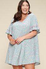 Load image into Gallery viewer, Plus Size Spring Floral Printed Lovely Swing Dress