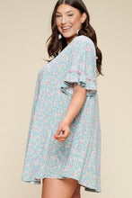 Load image into Gallery viewer, Plus Size Spring Floral Printed Lovely Swing Dress