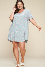 Load image into Gallery viewer, Plus Size Spring Floral Printed Lovely Swing Dress