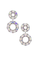 Load image into Gallery viewer, Double Circle Rhinestone Earring