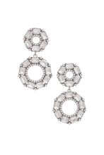 Load image into Gallery viewer, Double Circle Rhinestone Earring