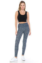 Load image into Gallery viewer, 5-inch Long Yoga Style Banded Lined Multi Printed Knit Legging With High Waist