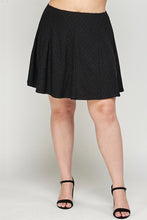 Load image into Gallery viewer, Plus Size, Knit Eyelet A-line Skirt