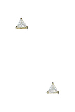 Load image into Gallery viewer, Triangle 7mm Crystal Stud Earring