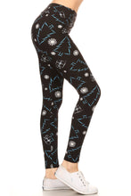 Load image into Gallery viewer, Yoga Style Banded Lined Tree Printed Knit Legging With High Waist