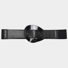 Load image into Gallery viewer, Fashion Oval Shape Buckle Elastic Belt