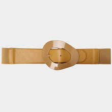 Load image into Gallery viewer, Fashion Oval Shape Buckle Elastic Belt