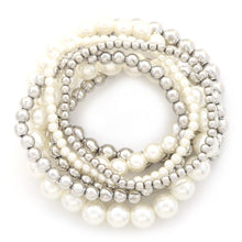 Load image into Gallery viewer, Pearl Ball Bead Bracelet Set