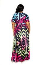 Load image into Gallery viewer, Ombre Animal Maxi Skirt &amp; Top Set