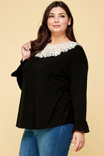 Load image into Gallery viewer, Plus Size Solid Long Sleeve Top
