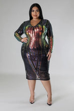 Load image into Gallery viewer, Long Sleeve Stretch Dress