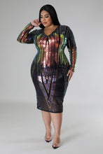 Load image into Gallery viewer, Long Sleeve Stretch Dress