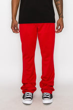 Load image into Gallery viewer, Solid Flare Stacked Track Pants