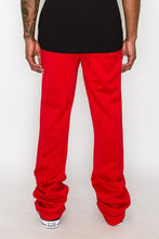 Load image into Gallery viewer, Solid Flare Stacked Track Pants
