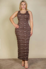 Load image into Gallery viewer, Plus Size Tie Dye Printed Tank Bodycon Maxi Dress