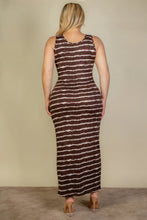 Load image into Gallery viewer, Plus Size Tie Dye Printed Tank Bodycon Maxi Dress