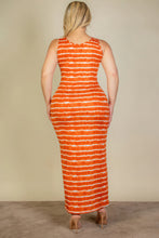 Load image into Gallery viewer, Plus Size Tie Dye Printed Tank Bodycon Maxi Dress