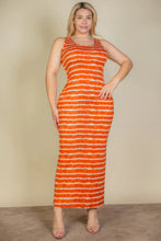 Load image into Gallery viewer, Plus Size Tie Dye Printed Tank Bodycon Maxi Dress