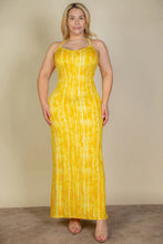 Load image into Gallery viewer, Plus Size Tie Dye Printed Cami Bodycon Maxi Dress