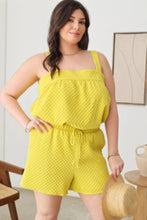 Load image into Gallery viewer, Plus Size Textured Top Elastic Waist Short Sets