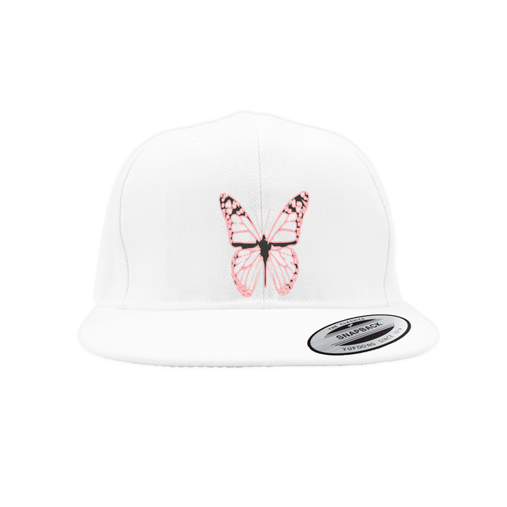 YIRAH GRACE Pink Butterfly Snapback Caps